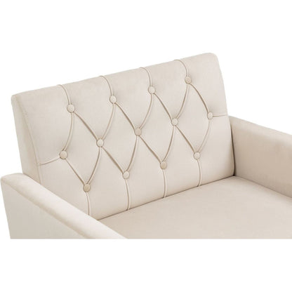 Accent Chair, leisure single sofa with Rose Golden feet