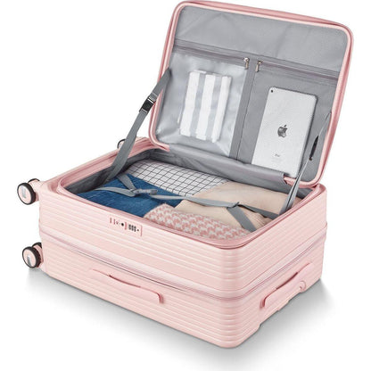 Luggage Sets 3 Piece(20/24/28), Expandable Carry On Luggage with TSA Lock Airline Approved, 100% PC Hard Shell and Lightweight Suitcase with Front Pocket and Spinner Wheels