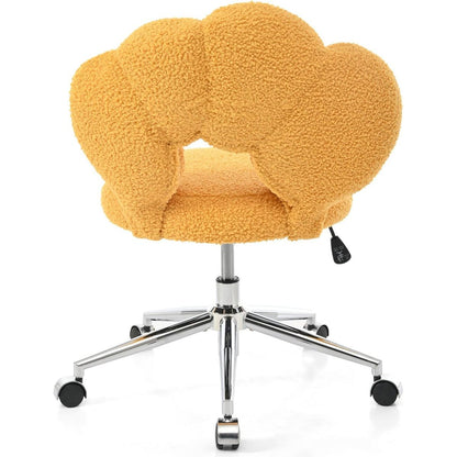 360Swivel Height Adjustable,Swivel Chair,Teddy fabric,home office chair