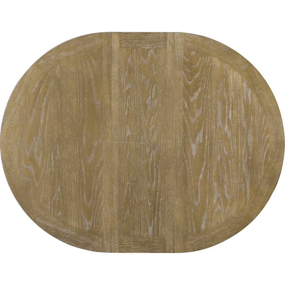 Retro Functional Extendable Dining Table with a 12" Leaf for Dining Room and Living Room (Natural Wood Wash)