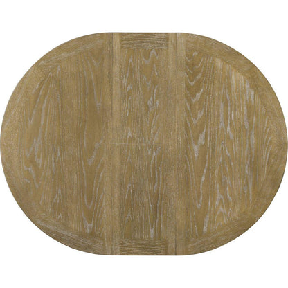 Retro Functional Extendable Dining Table with a 12" Leaf for Dining Room and Living Room (Natural Wood Wash)
