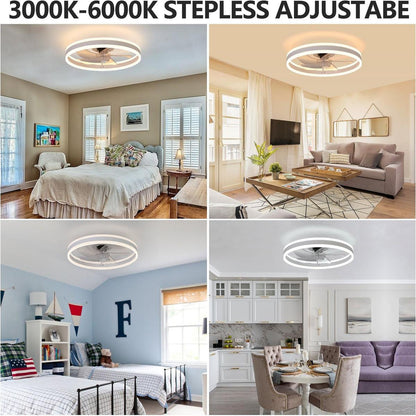 Ceiling Fan with Lights Dimmable LED