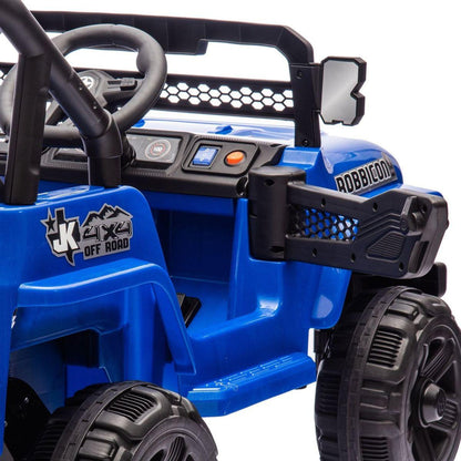 12V Kids Ride On Electric Truck Car W/Parents Control,2WD,Four-wheel suspension,Early education function,Adjustable volume,USB,MP3,Bluetooth,Microphone jack,Power display,LED lights For kids aged 3+.