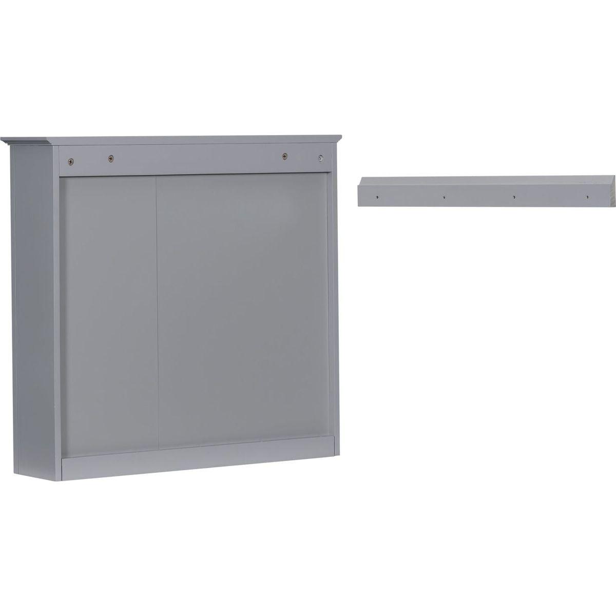 30" x 28" Medicine Cabinet, Wall Mounted Bathroom Storage Cabinet, Modern Bathroom Wall Cabinet with Mirror,Medicine Cabinet, Mirror Cabinet with 3 Open Shelves (Not Include Bathroom Vanity) - Streamdale Furniture