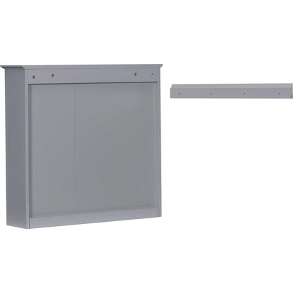 30" x 28" Medicine Cabinet, Wall Mounted Bathroom Storage Cabinet, Modern Bathroom Wall Cabinet with Mirror,Medicine Cabinet, Mirror Cabinet with 3 Open Shelves (Not Include Bathroom Vanity) - Streamdale Furniture