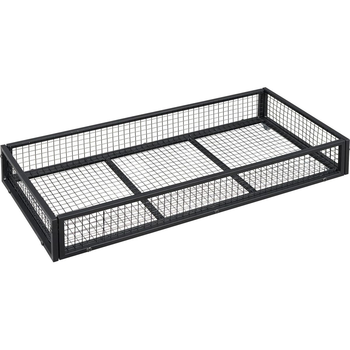 Twin Size Metal Platform Bed with two drawers,House-Shaped Headboard Design, Black