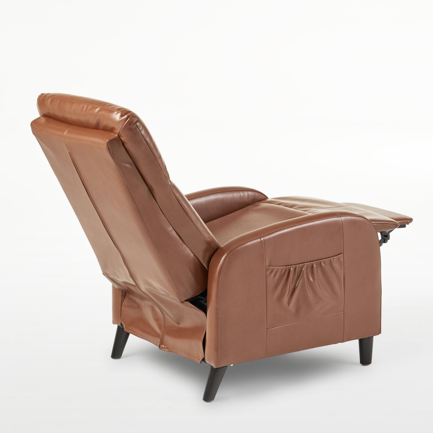 33.5" Wide Faux Leather Push Back Standard Recliner