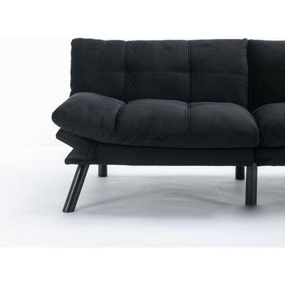 Black Convertible Folding Modern sofa Bed
