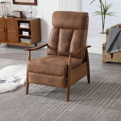 Wood Frame Armchair, Modern Accent Chair Lounge Chair for Living Room