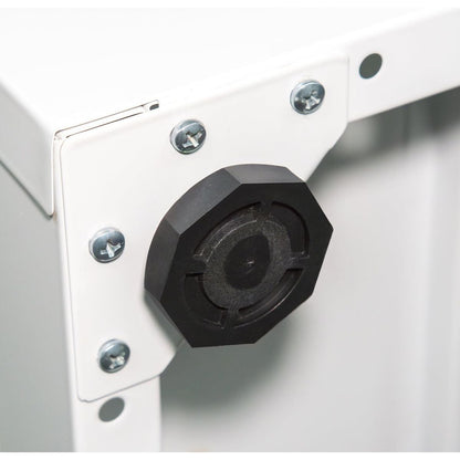 Metal Storage Cabinet with 2 Doors and 2 Adjustable Shelves, Steel Lockable Garage Storage Cabinet, Metal File Cabinet for Home Office School Gym, White