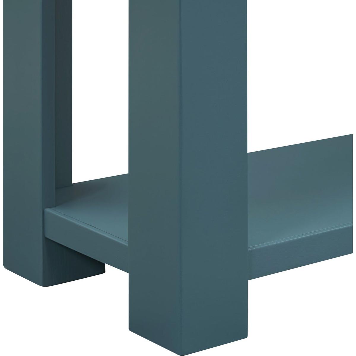 Console Table/Sofa Table with Storage Drawers and Bottom Shelf for Entryway Hallway(Dark Blue)