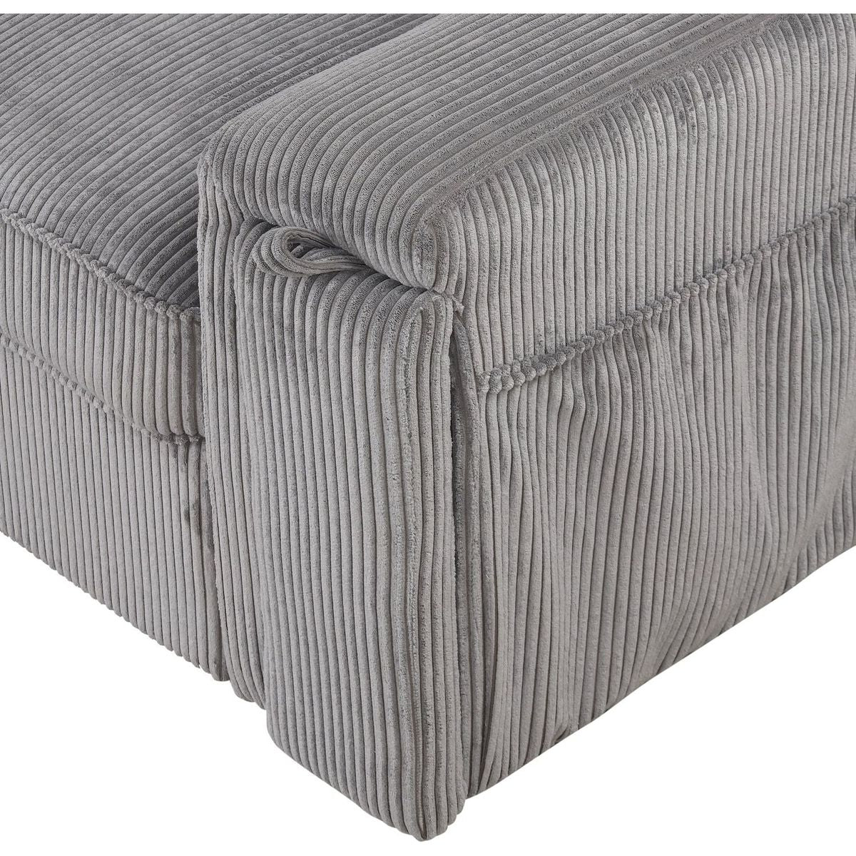 Upholstery Sleeper Sectional Sofa with Storage Bags and 2 cup holders on Arms