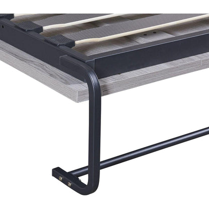 Full Size Murphy Bed, can be Folded into a Cabinet, Gray