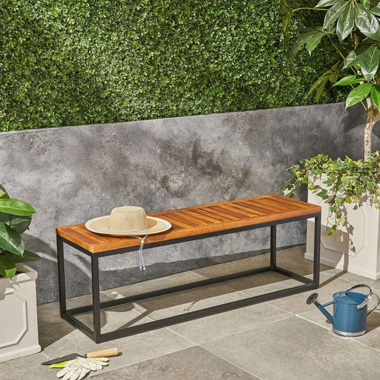JECO INDUSTRIAL WOOD AND METAL BENCH