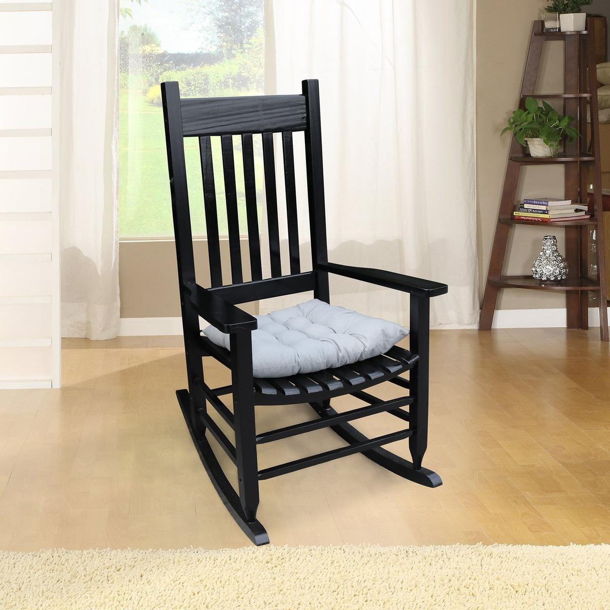 wooden porch rocker chair Black