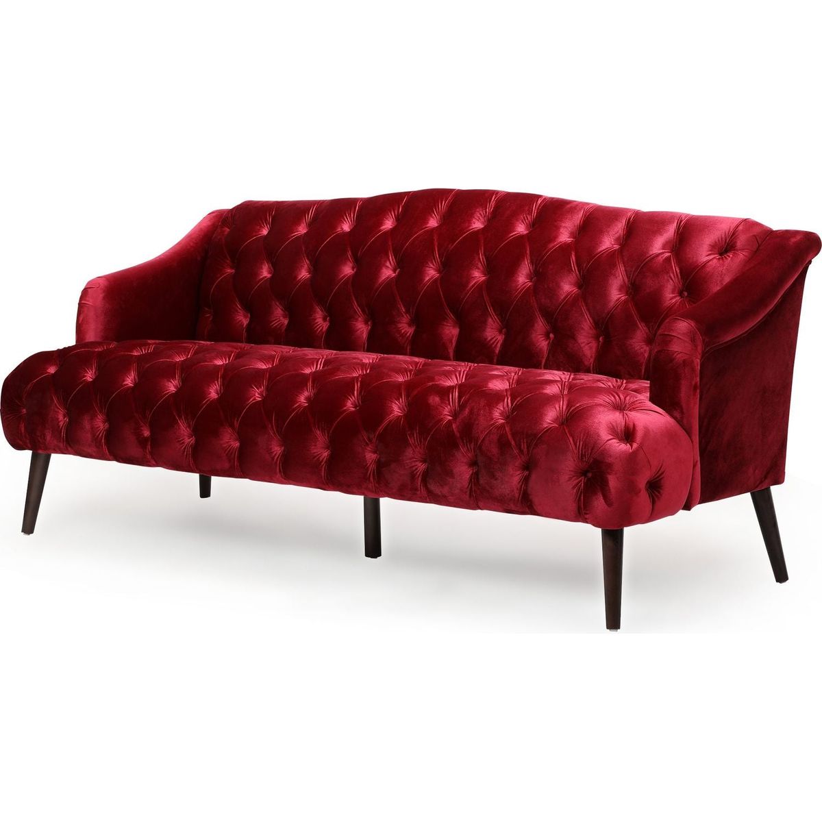 Comfy 3-seat Sofa with Wooden Legs, PU, for Living Room and Study