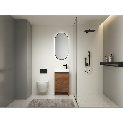 18 Inch Freestanding Bathroom Vanity With Single Sink, Soft Closing Doors, Suitable For Small Bathrooms-BVB03118BRE