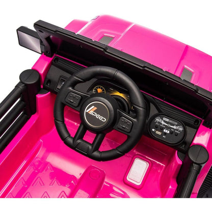 12V Kids Ride On Electric Car W/Parents Control,Dual drive, Four-wheel Suspension,With music,Bluetooth,MP3,USB,with headlights, steering wheel quick release,Slow start for Kids Aged 3-8.