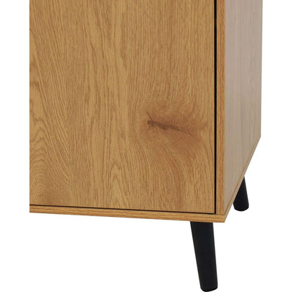 Sideboard Buffet Cabinet with Storage, Wood Coffee Bar Cabinet, 47.2" Kitchen Cabinet with 3 Drawers & 2 Doors, Kitchen Buffet Cabinet Cupboard Natural Wood Color