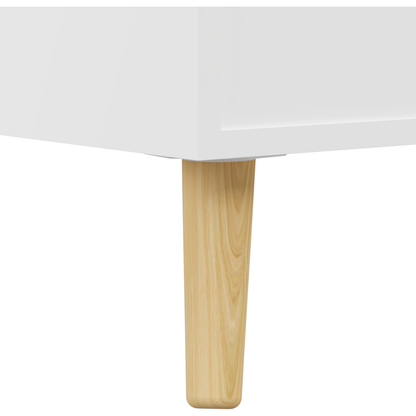 Kids Bookshelf and Toy Organizer, 5 Cubbies Wooden Open Bookcase, 2-Tier Baby Storage Display Organizer with Legs, Free Standing for Playing Room, Bedroom, Nursery, Classroom, White