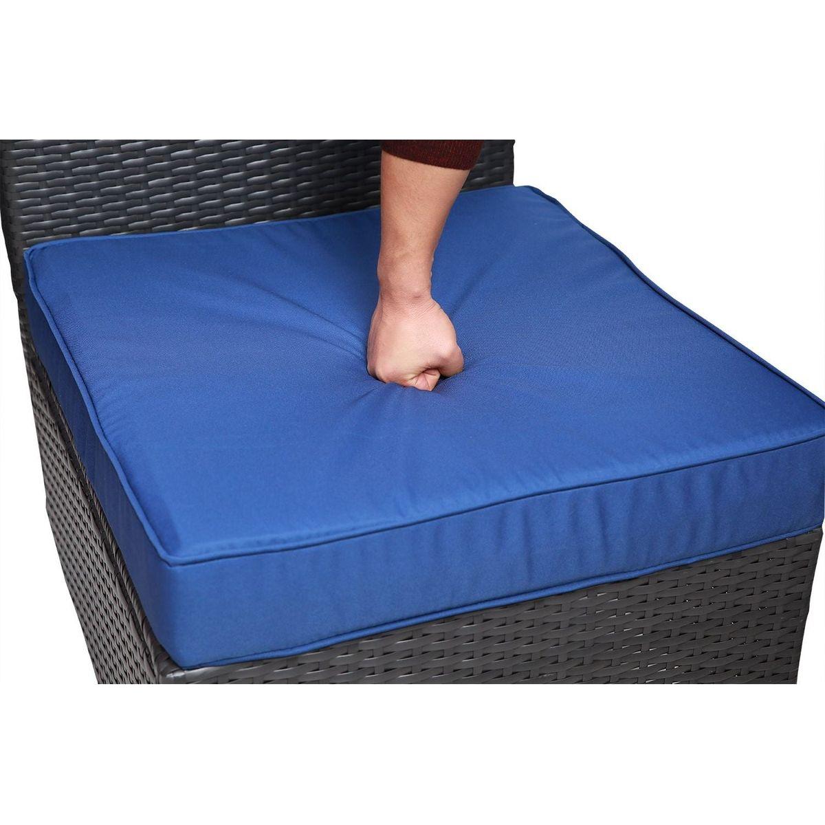 Outdoor Garden Patio Furniture 7-Piece PE Rattan Wicker Cushioned Sofa Sets and Coffee Table, patio furniture set;outdoor couch;outdoor couch patio furniture;outdoor sofa;patio couch