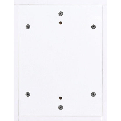 12 Inch Small Wall Mounted Storage Shelves, Suitable For Small Bathroom, Glossy White