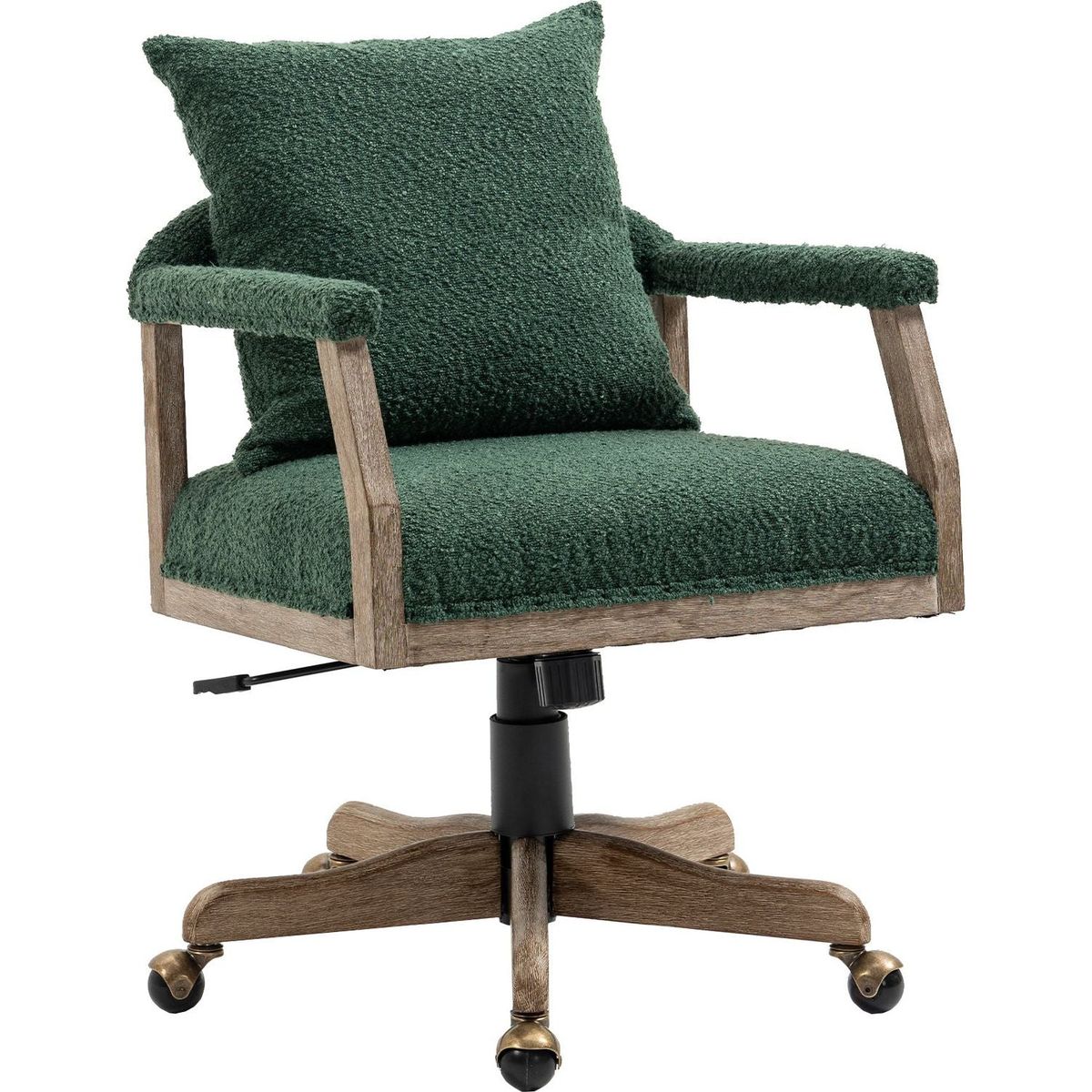 Computer Chair Office Chair Adjustable Swivel Chair Fabric Seat Home Study Chair