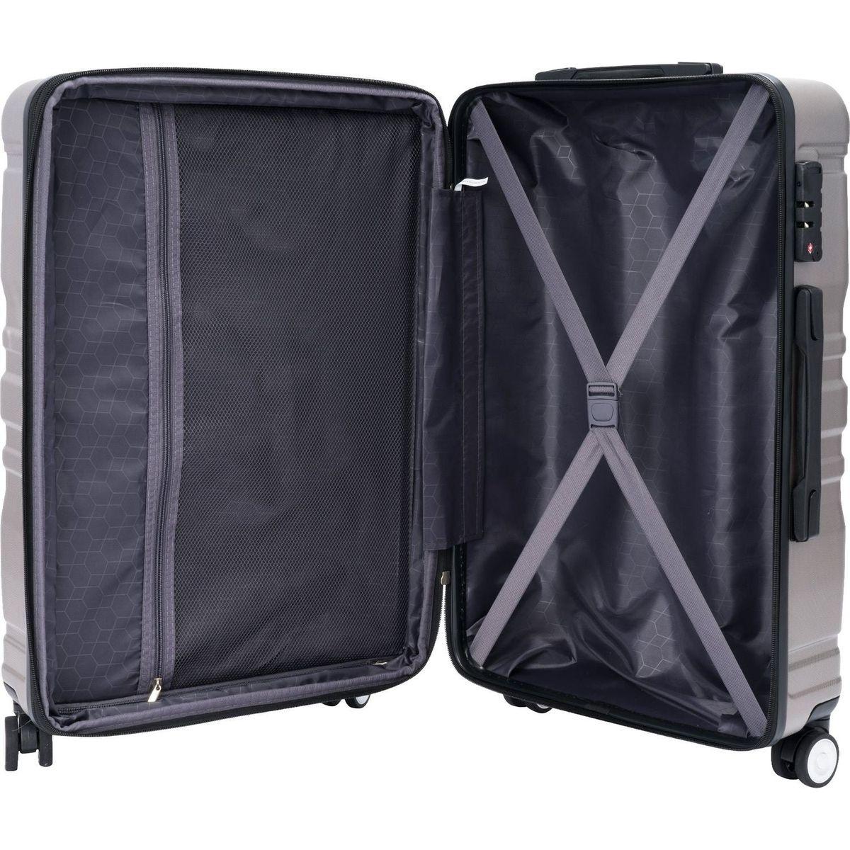 Luggage Sets New Model Expandable ABS Hardshell 3pcs Clearance Luggage Hardside Lightweight Durable Suitcase sets Spinner Wheels Suitcase with TSA Lock 20"24"28"(purple)