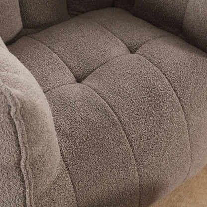 Soft Bean Bag Chair with High Resilient Foam(Chips)for living room and bedroom,Comfortable Square Lazy Sofa with Footstool, Cover for Adults to Gaming, Reading, and Watching TV - Streamdale Furniture