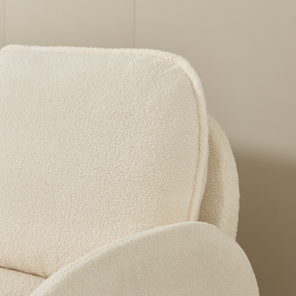 59" Loveseat Sofa Small Couch for Living Room, Sherpa Fabric Upholstered Loveseat Sofa Couch, Small Loveseat Sofa for Apartment, Bedroom
