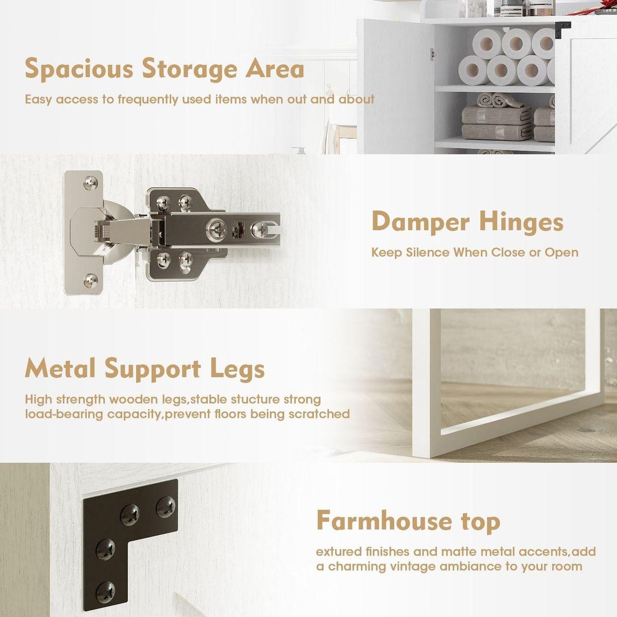 Shoe Cabinet with Doors, 6-Tier Shoe Storage Cabinet with Adjustable Shelves, Wooden Shoes Rack Shoe Storage Organizer for Entryway, Hallway, Closet, Living Room