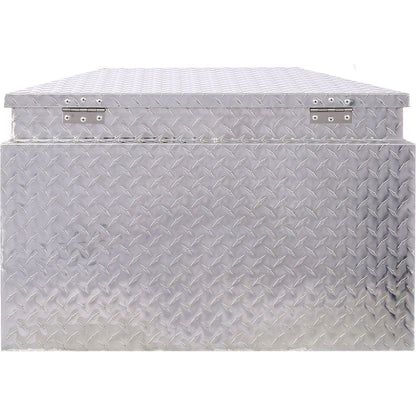 29inch Aluminum tool box,heavy duty truck bed tool box,outdoor trailer pickup storage tool box,RV storage organizer,underbody box w/lock keys,silver, 29x16.5x18.5inch