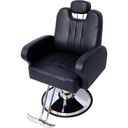 Artist hand Hair Stylist All Purpose Barber Chair for Barbershop Salon Chair,Heavy Duty Hydraulic Barber Chair Spa Furniture Shampoo Reclining Extra Wider Seat Beauty Hair Salon Equipment black