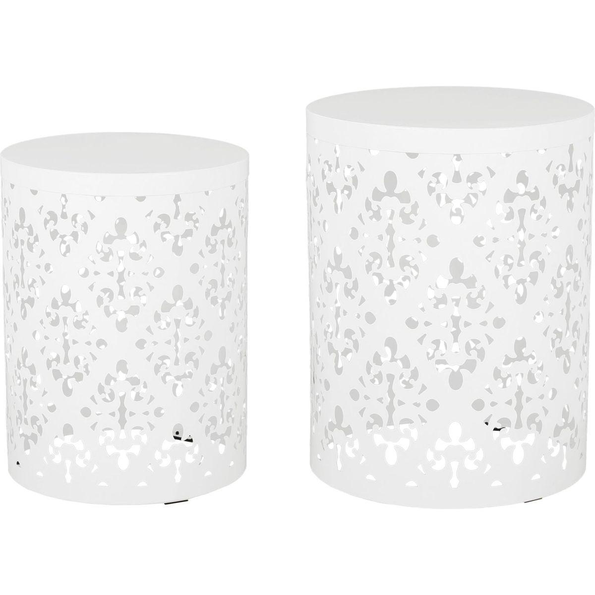 Metal S/2 end table