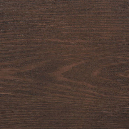 Outdoor Aluminum Dining Bench with Steel Frame, Brown / Black