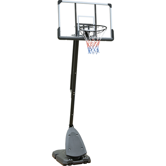 Height Adjustable 7 to 10ft Basketball Hoop 44 Inch Backboard Portable Basketball Goal System with Stable Base and Wheels, use for Outdoor