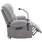 Power Lift Recliner Chair Electric Recliner for Elderly Recliner Chair with Massage and Heating Functions, Remote, Phone Holder Side Pockets and Cup Holders for Living Room, Grey