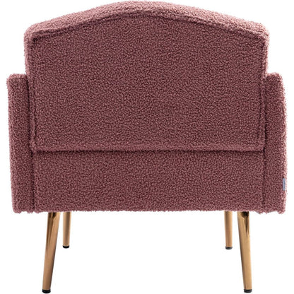 Accent Chair, leisure single sofa with Rose Golden feet