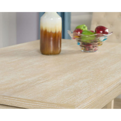 Amonia 7-piece Dining Set, Turned-Leg Dining Table with 6 Tufted Chairs
