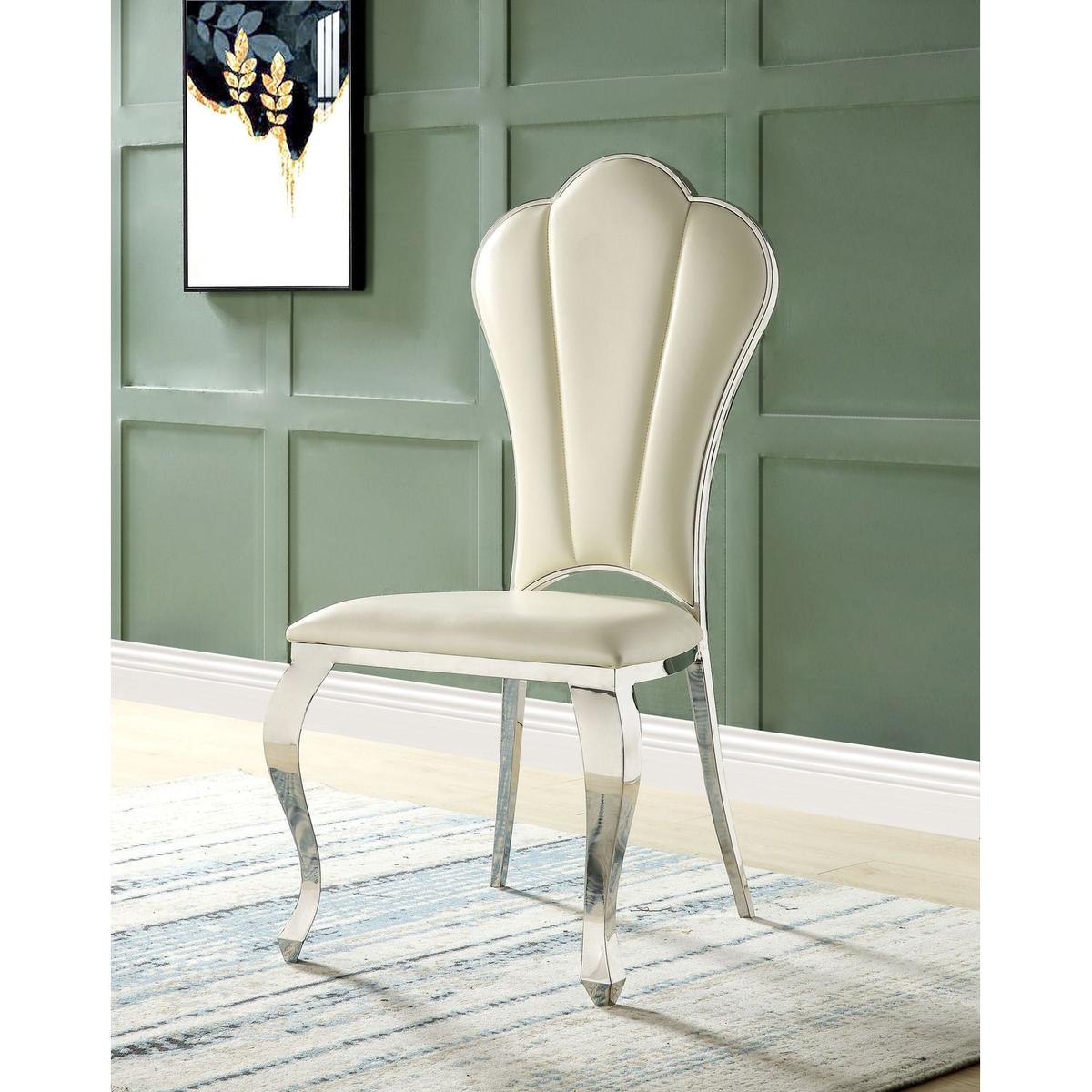 Cyrene Side Chair (Set-2) in Beige