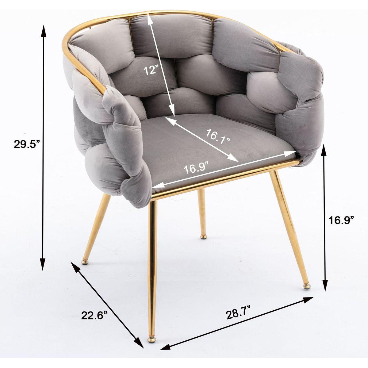 Luxury modern simple leisure velvet single sofa chair bedroom lazy