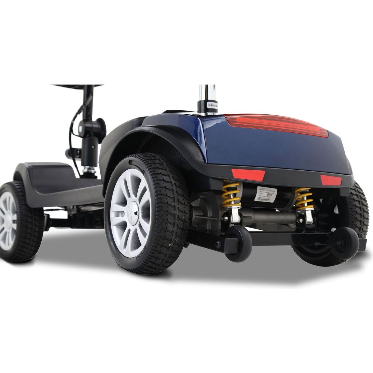 Four wheels Compact Travel Mobility Scooter with 300W Motor for Adult-300lbs, BLUE