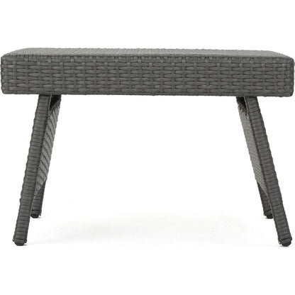 SALEM PE WICKER SNACK TABLE
