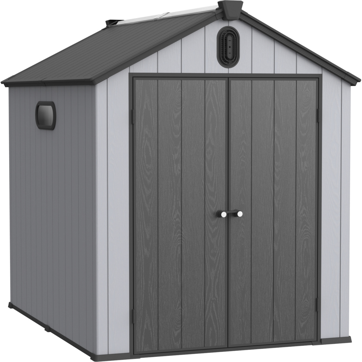 XWT012 6x8ft plastic storage shed for backyard garden big spire Tool storage