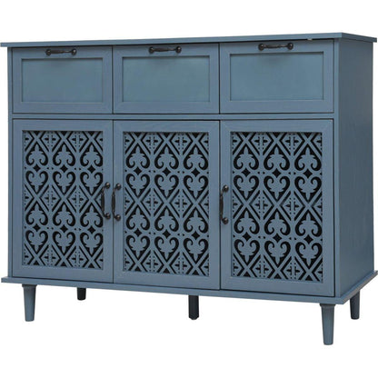 3 Door 3 Drawer Cabinet, American Furniture, Suitable for Bedroom, Living Room, Study - Streamdale Furniture