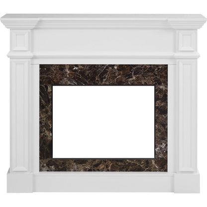 Only Mantel (NOT INCLUDED 23' FIREPLACE)--White, 45.6'W*11.8'D*40'H