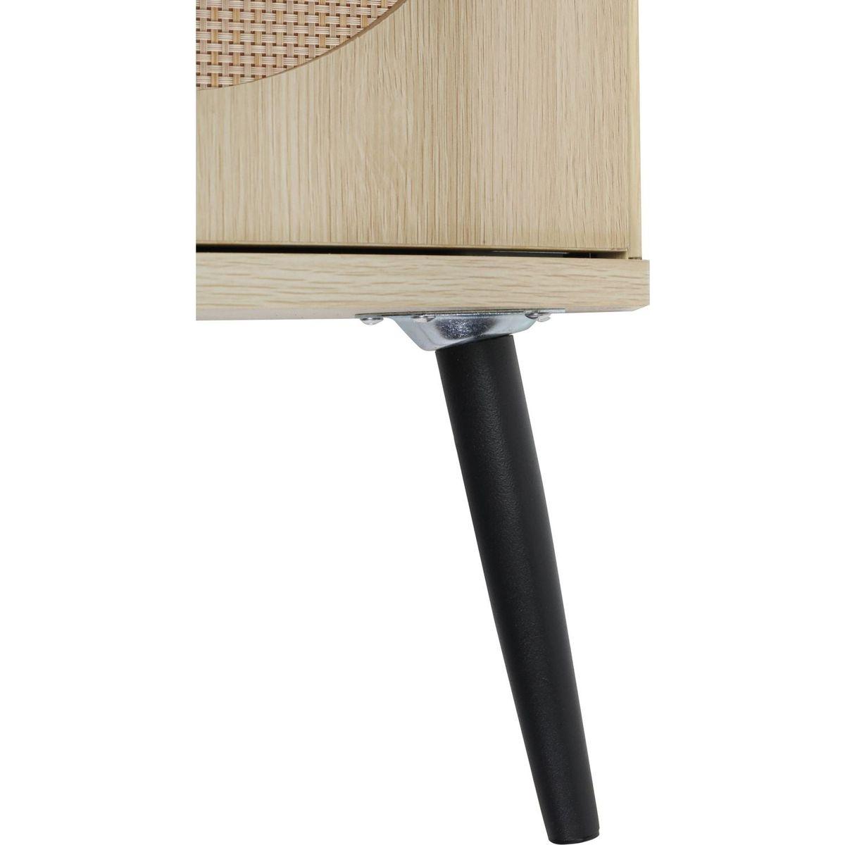 Corner cabinet, Rattan door,Freestanding Corner Tables For Small Spaces, Corner Shelf Stand For Living Room, Kitchen, Bathroom, Bedroom