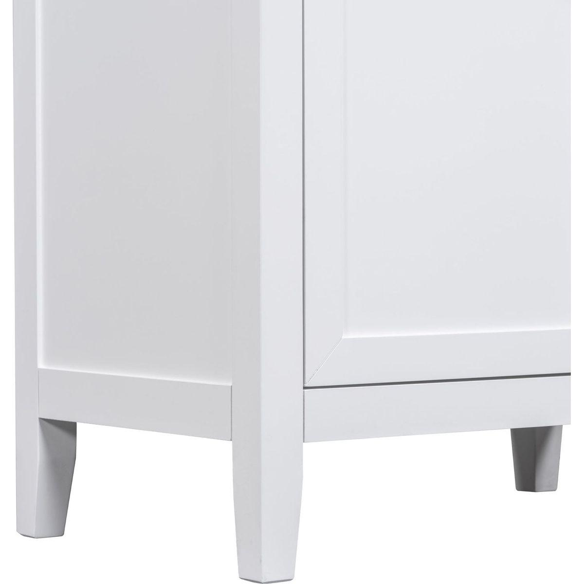 30" Bathroom Vanity without Sink, Cabinet Base Only, Bathroom Cabinet with Drawers, Solid Frame and MDF Board, White