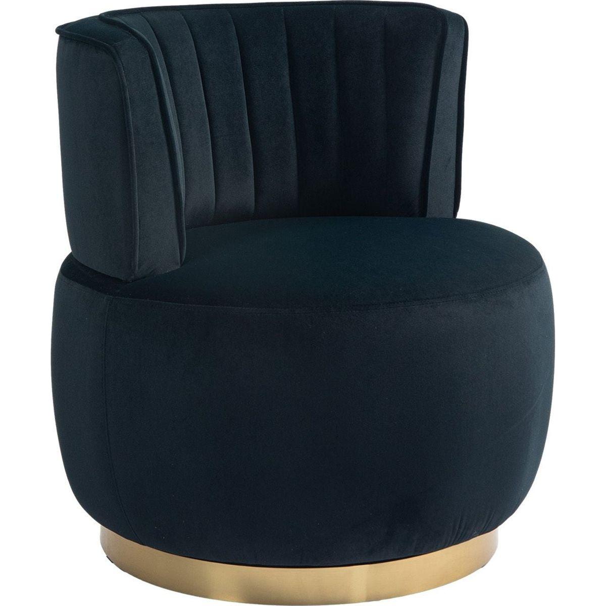 360 Degree Swivel Cuddle Barrel Accent Sofa Chairs, Round Armchairs with Wide Upholstered, Fluffy Velvet Fabric Chair for Living Room, Bedroom, Office, Waiting Rooms