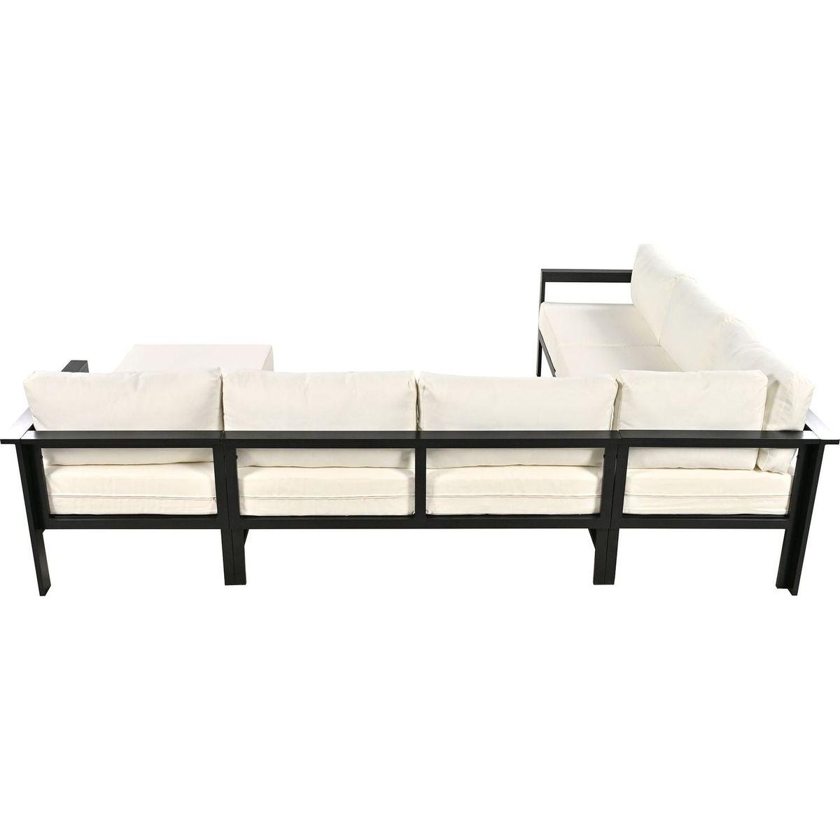 U-shaped multi-person outdoor sofa set, suitable for gardens, backyards, and balconies.